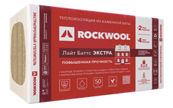 Утеплитель ROCKWOOL Лайт Баттс Экстра 50х600х1000мм (4,8м2 / 0,24м3 / 8 плит) 1886 - фото 5905